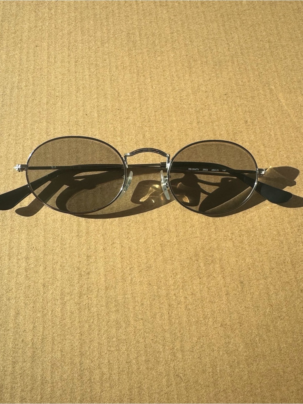 Ray-Ban Silver oval round Metal Frame Glasses - Picture 10 of 11